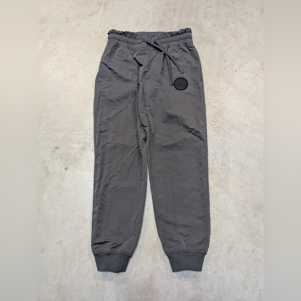 Nike Air Women's S Nylon Joggers Gray Elastic Waist